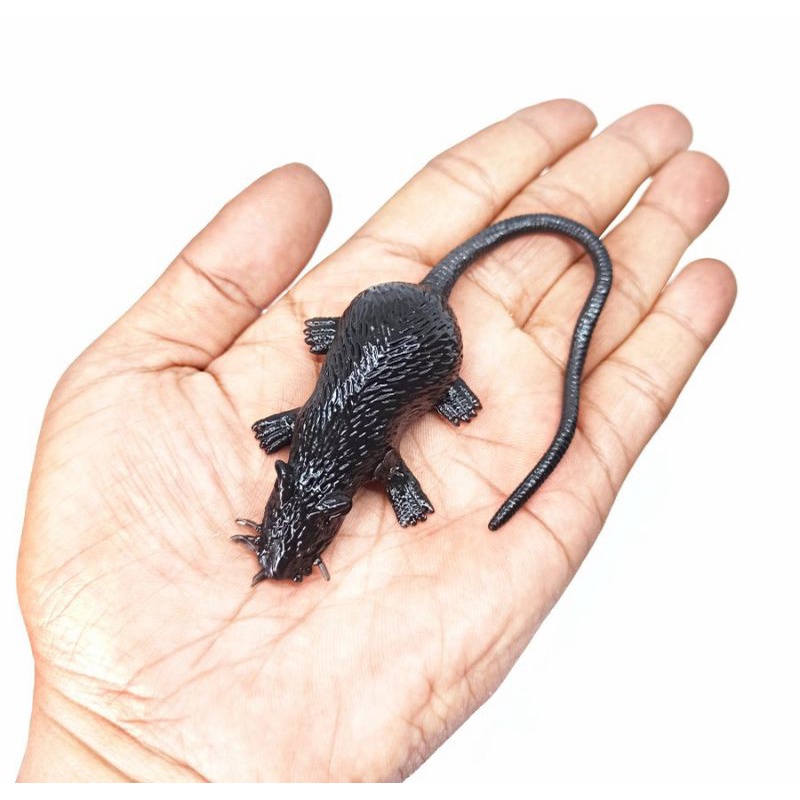 mainan tikus sticky hitam untuk prank