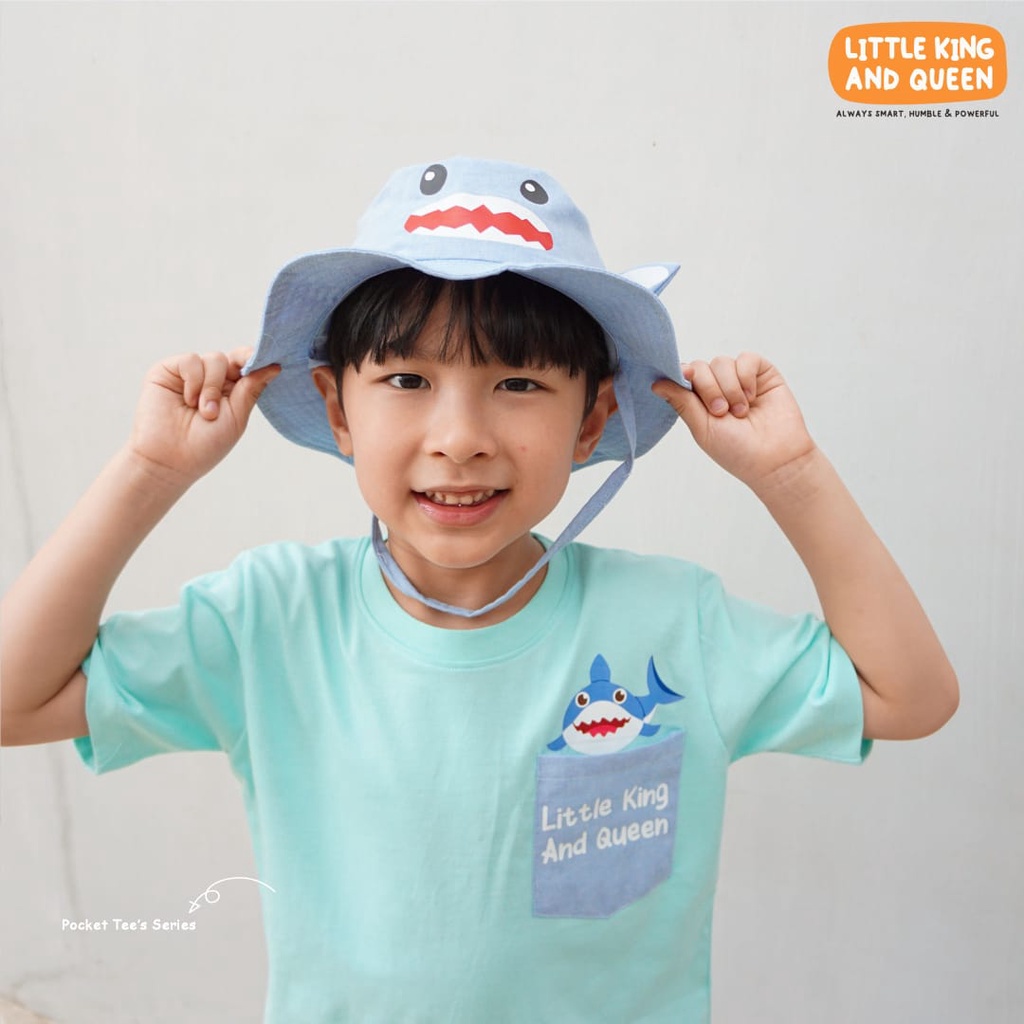 KAOS ANAK MOTIF HEWAN BONUS TOPI USIA 2-10 TAHUN