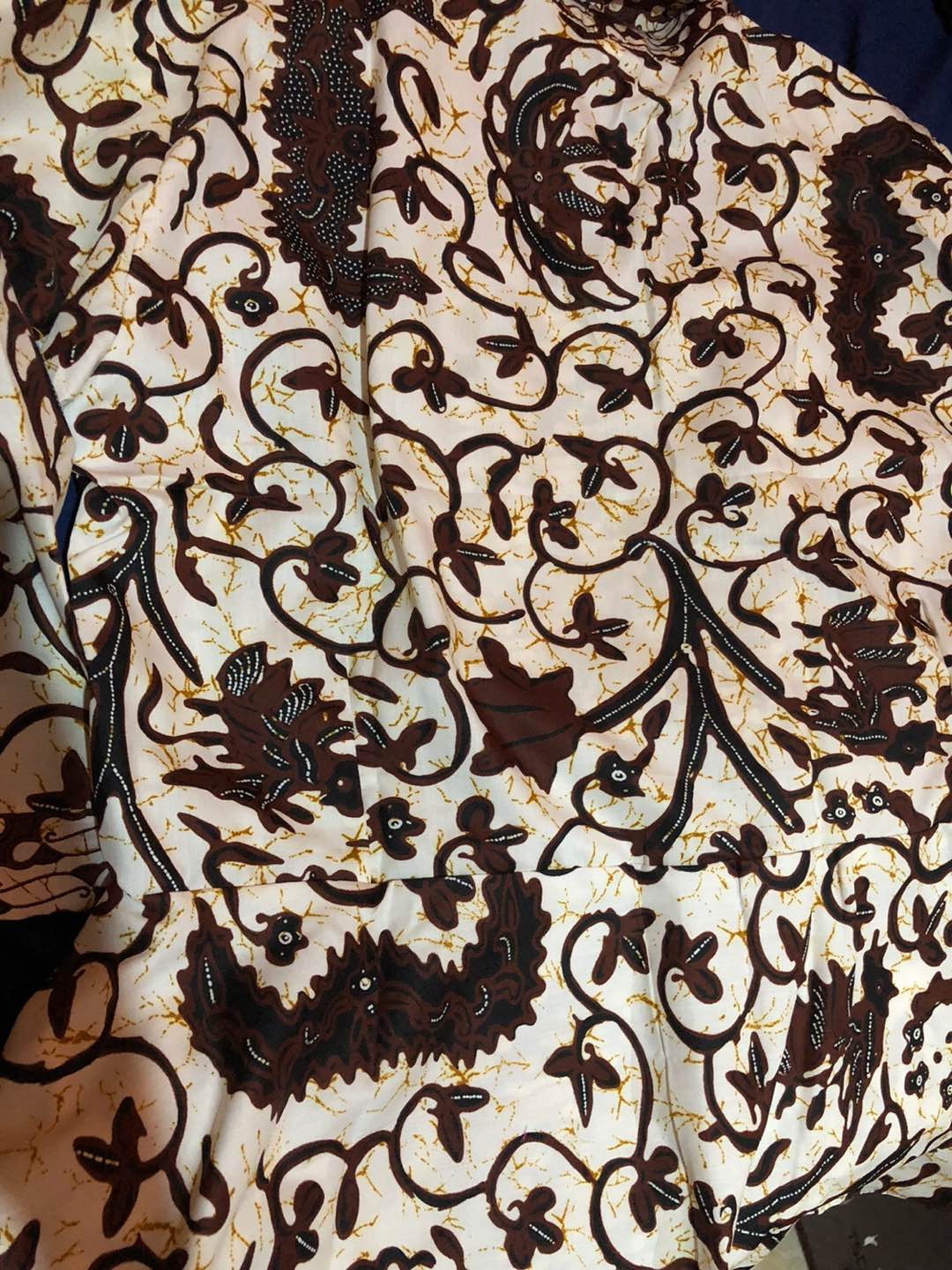 Couple Blus Batik Peplum Wahyu Sogan Sarimbit Atasan Batik Modern Casual Kerja Seragam Kantor