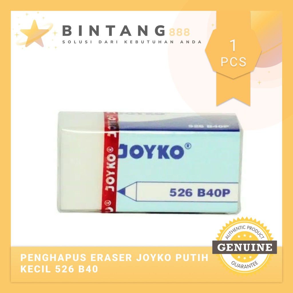 

Penghapus Eraser Joyko Putih Kecil 526 B40