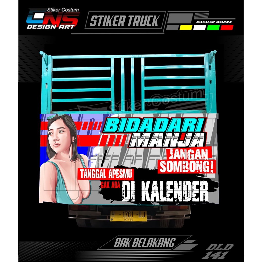 Stiker Pintu Bak Belakang Truk Sticker Bak Truk Canter Dump Ragasa Giga Elf UmplungStiker Printing C