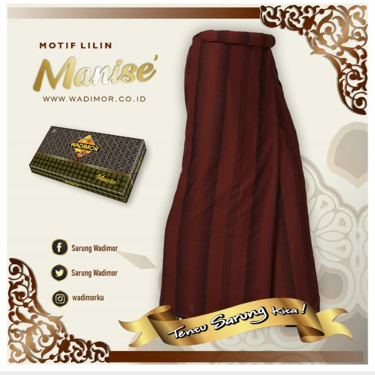Sarung WADIMOR Aneka Motif MANISE TERATAI WAKANDA SULAM TEMANTEN Sarung Tenun Laki Laki