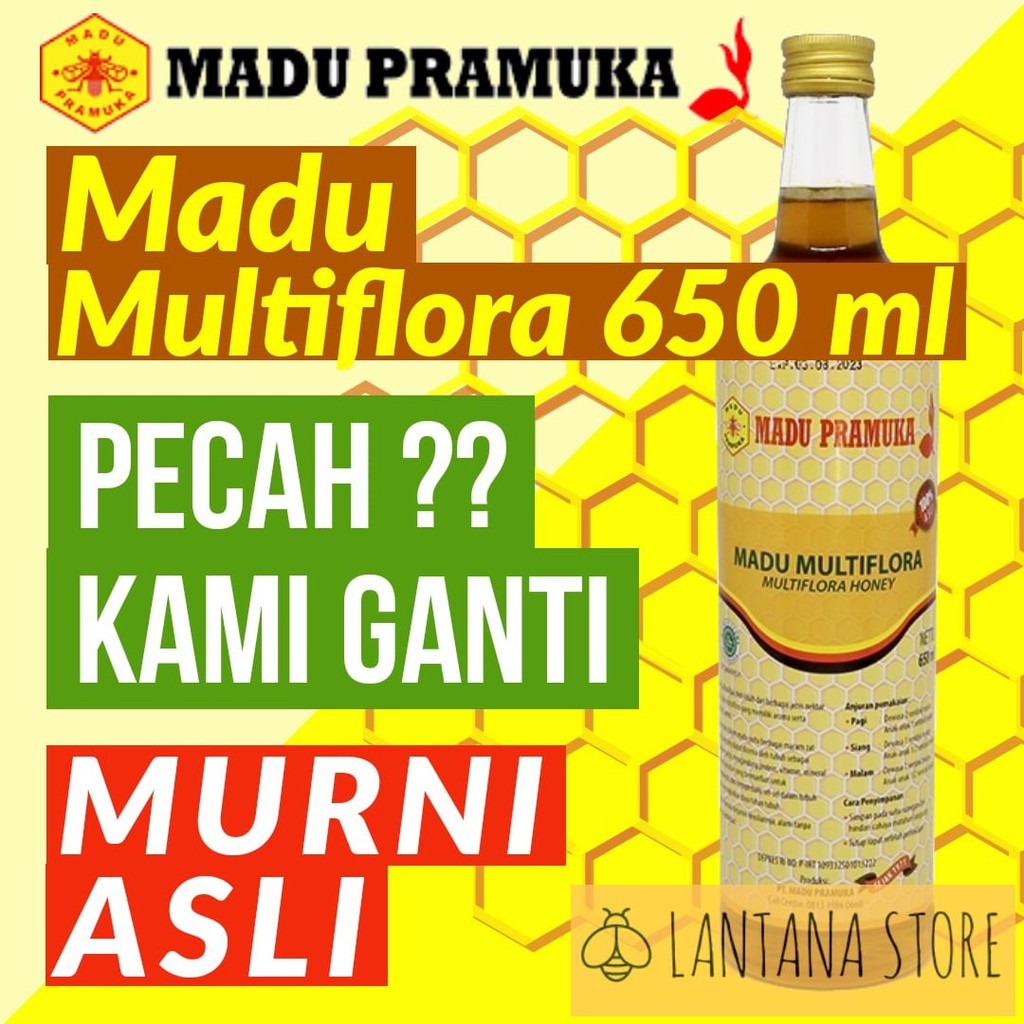 

MADU MULTIFLORA ASLI MURNI DARI MADU PRAMUKA 650ML RAW HONEY