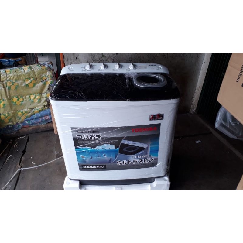 Mesin Cuci 2 Tabung Toshiba VH-J120 MN 12 KG Jumbo Cuci dan Pengering