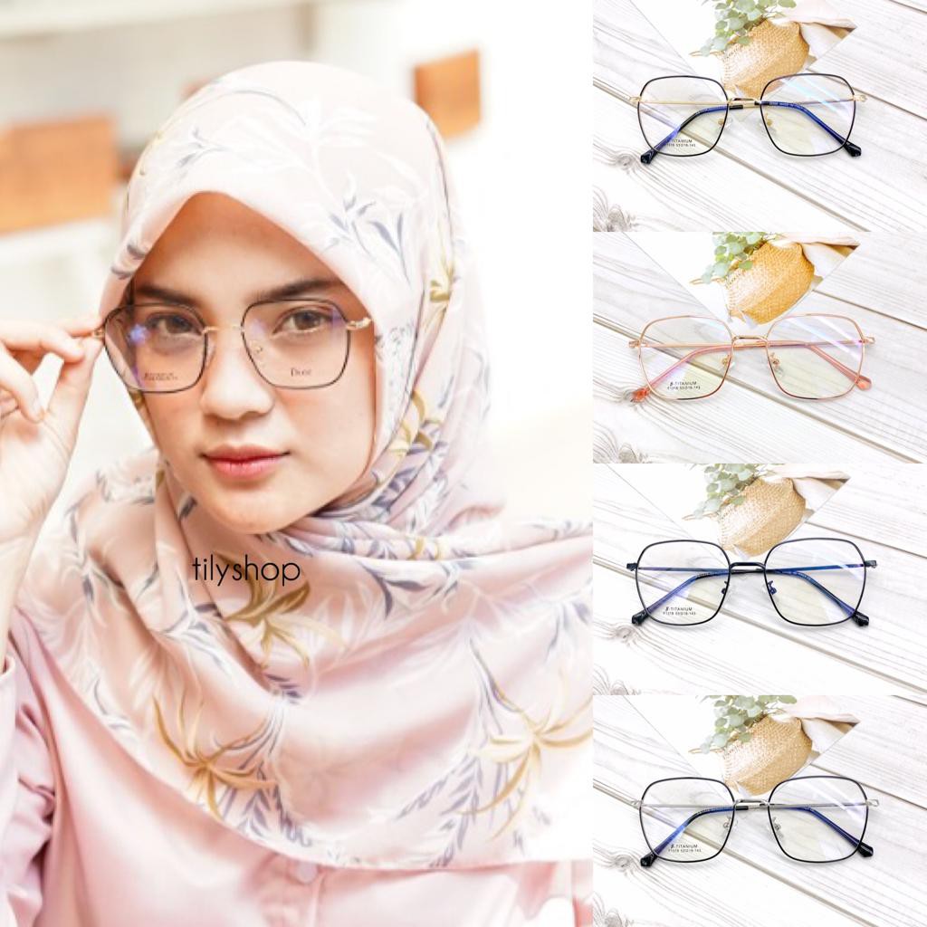 Frame Kacamata Minus Anti Radiasi Fashion 8131 Square Murah Pria Wanita TERMURAH