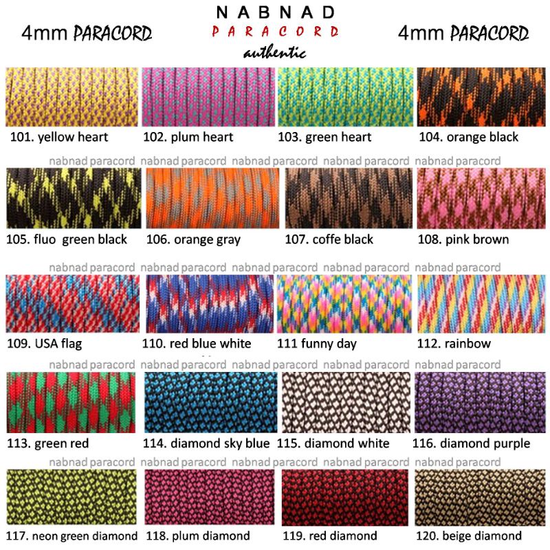 Paracord 4mm Harga Per Meter