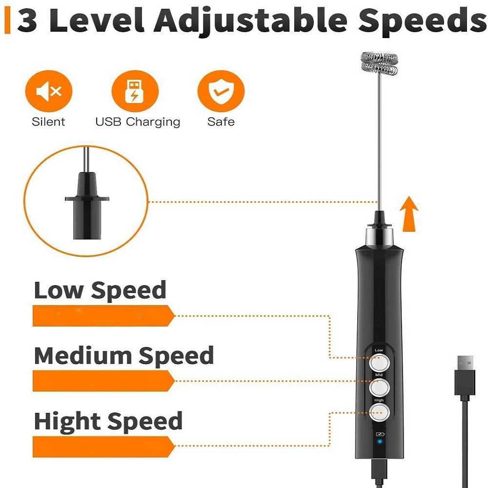 TD-DPR STYLHOME 3 in 1 Beater Mixer Telur Whisk Foamer Milk Frother - EW071