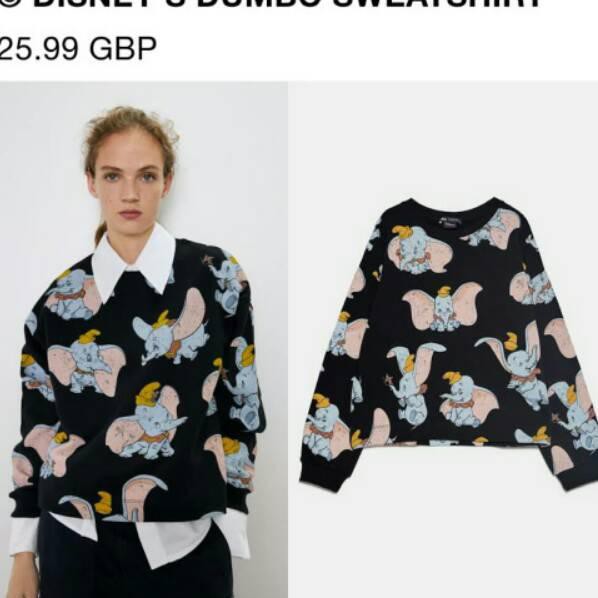 dumbo sweatshirt zara