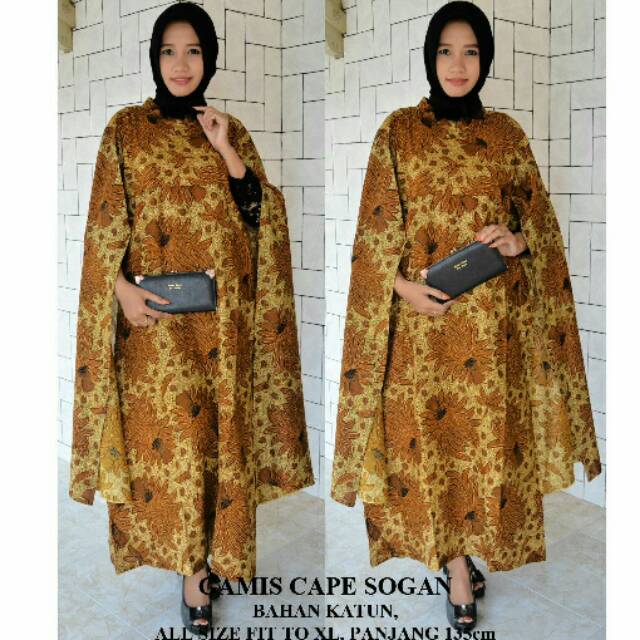 Gamis cape batik