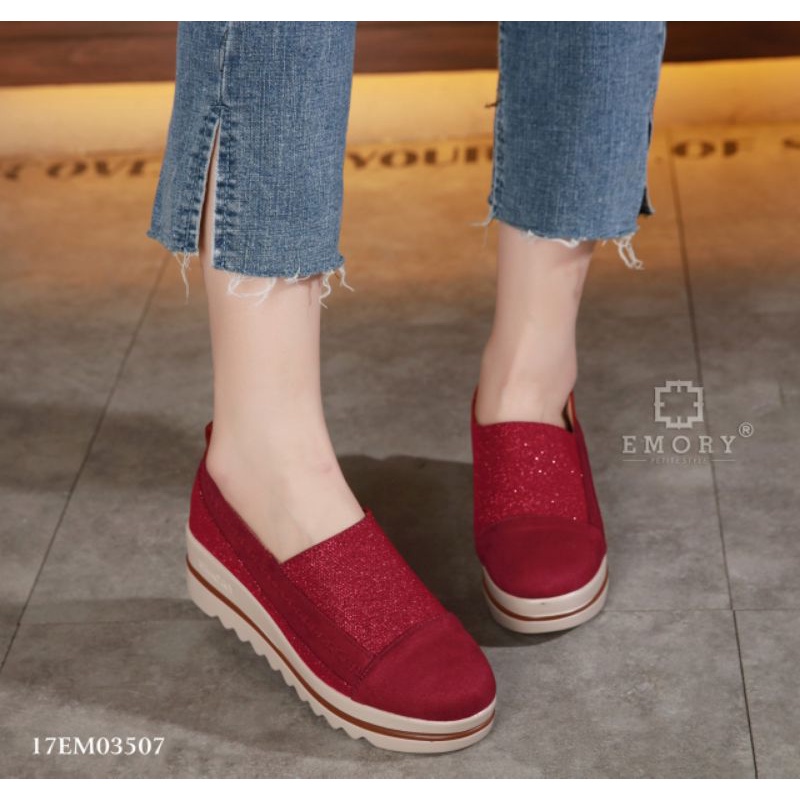 sepatu EMORY Amriel 17EMO3507 sepatu wedges wanita