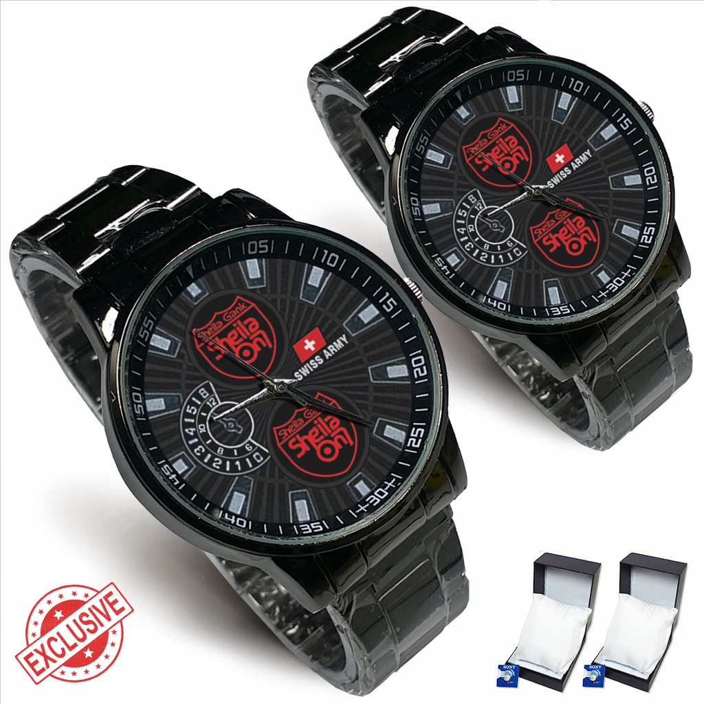 Jam Tangan Rantai Couple Logo SHEILA ON 7 (Cool)