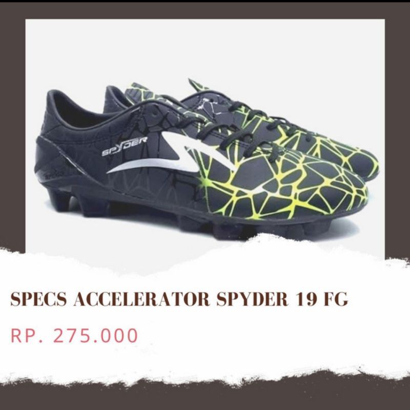 SEPATU SPECS ACCELERATOR SPYDER 19 FG ORIGINAL
