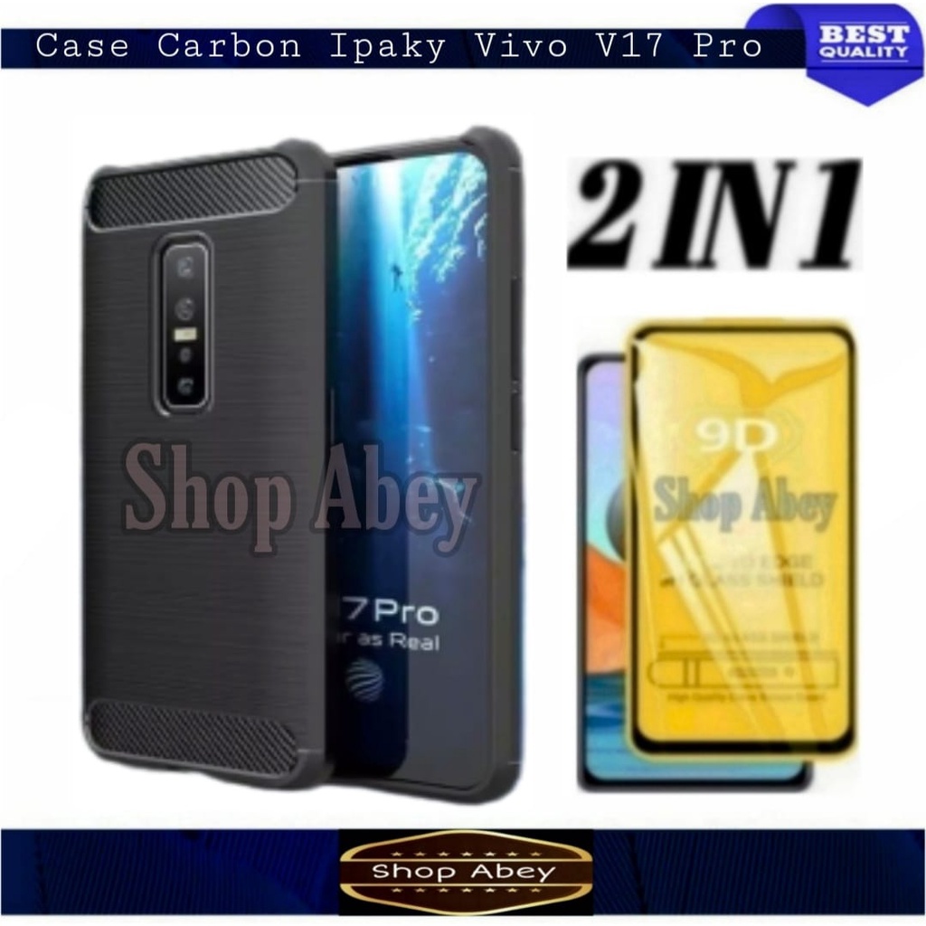 CASE CARBON VIVO V17 PRO ULTRA SLIM CARBON FIBER PREMIUM SOFTCASE FREE ANTI GORES LAYAR FULL VIVO V1