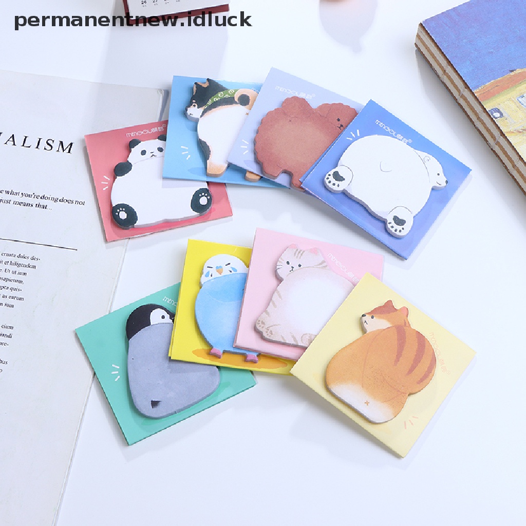 30 Lembar Sticky Notes Bentuk Pantat Hewan Penguin