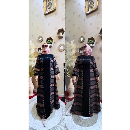ABAYA TURKI BAJU ARAB Hikmah KW  BAJU MUSLIM DRESS WANITA ARAB