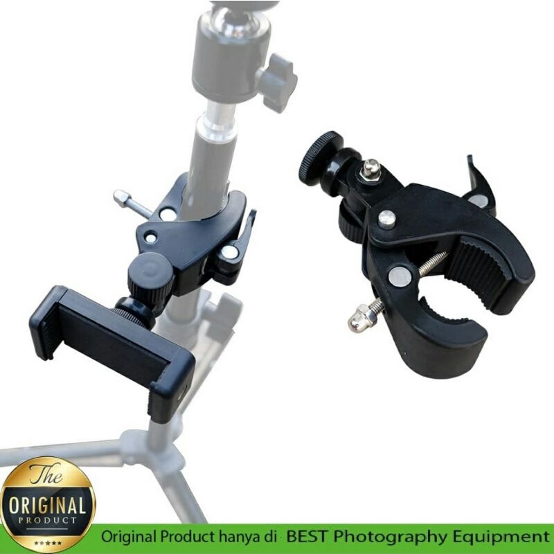 TRIPOD-TRIPOD HP-HOLDER HP-HOLDER-AKSESORIS HP-PENJEPIT-TRIPOD KAMERA-HOLDER HP TRIPOD-CLAMP-HOLDER 