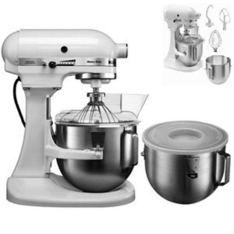 KitchenAid Heavy Duty Stand Mixer 5KPM50EWH Garansi Resmi