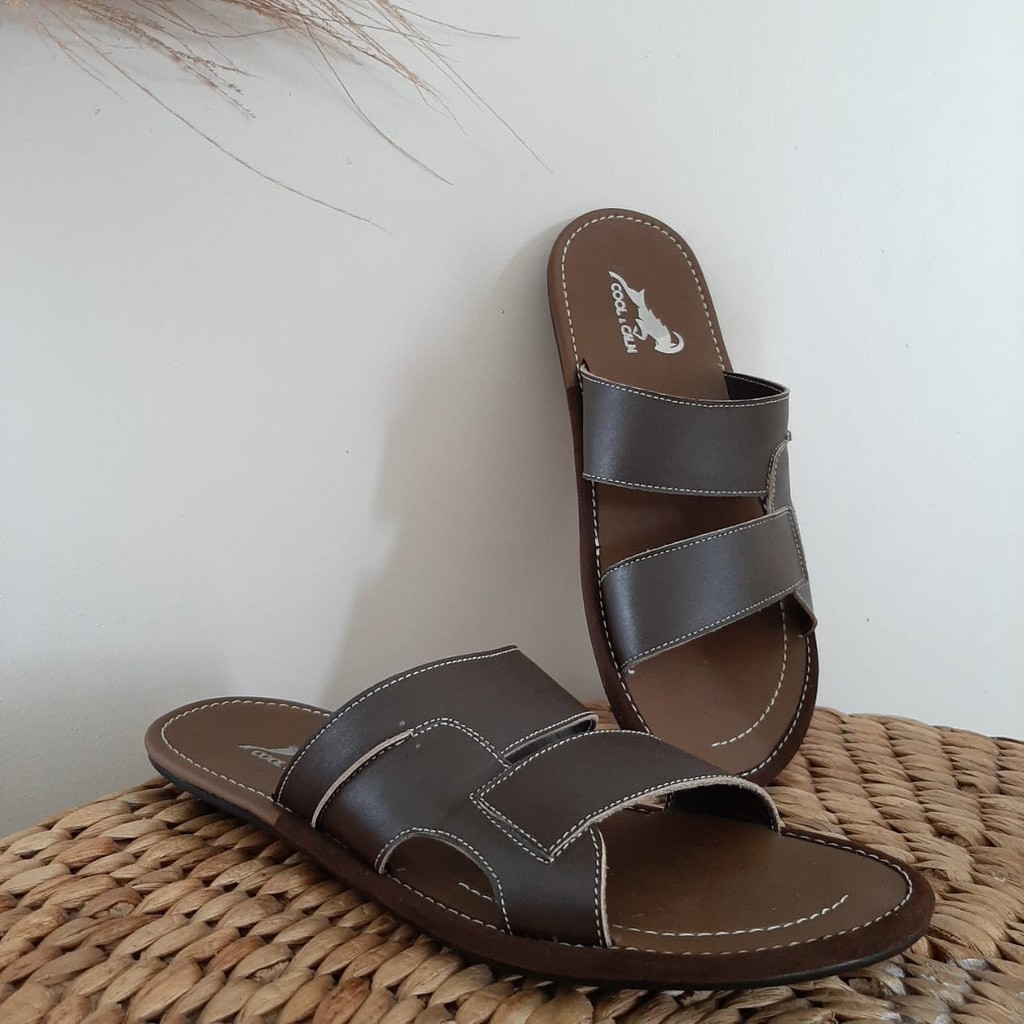 [COOLCALM] SANDAL SENDAL JEPIT JAPIT KULIT PREMIUM SANTAI JALAN PRIA COWOK COWO DEWASA