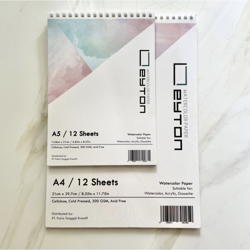 

Leyton Spiral w/c book 300gsm 12sht A4