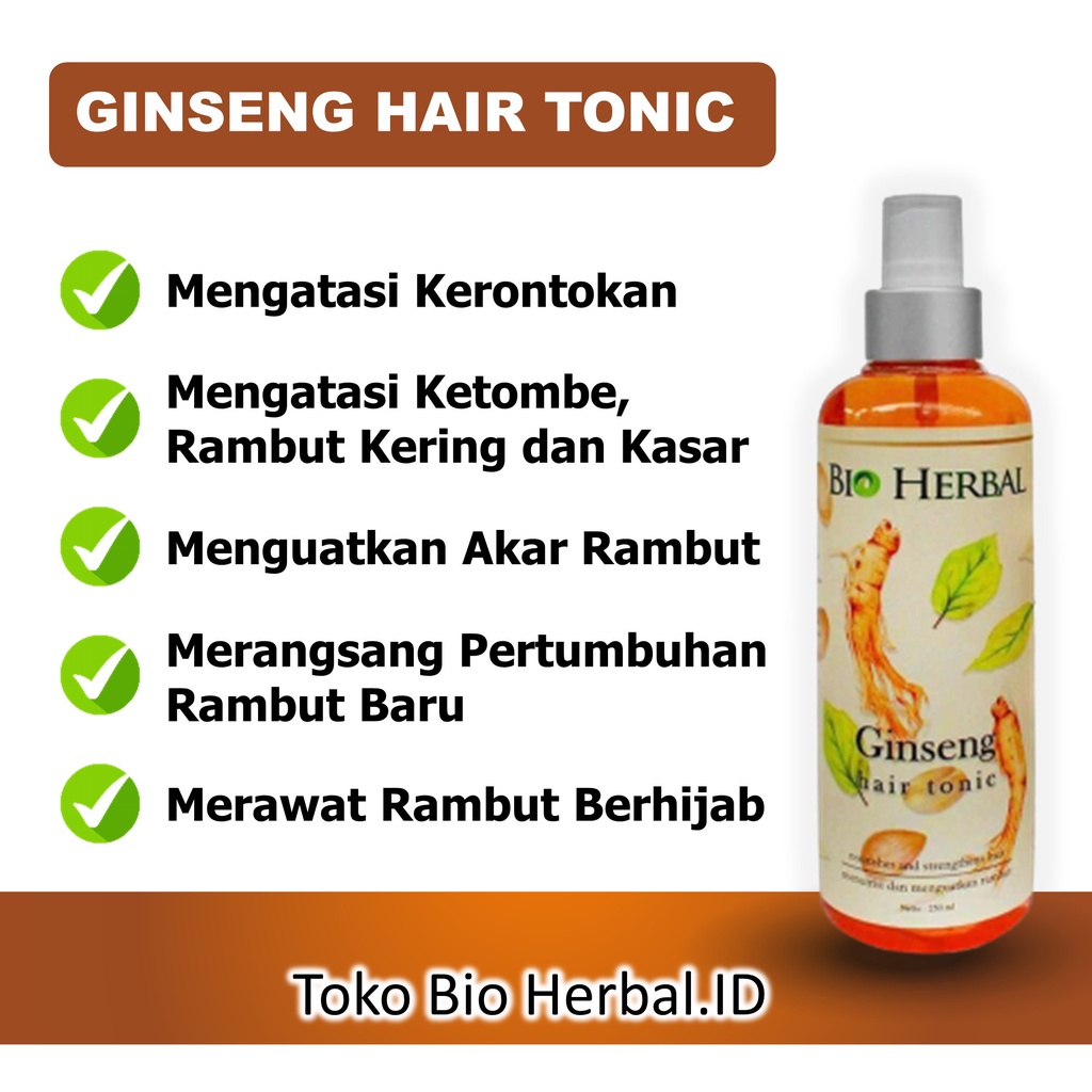 Hair Tonic Vitamin Rambut Rontok Tonik Rambut Rontok Hair Tonic Ginseng Penyubur Rambut Rontok B2P