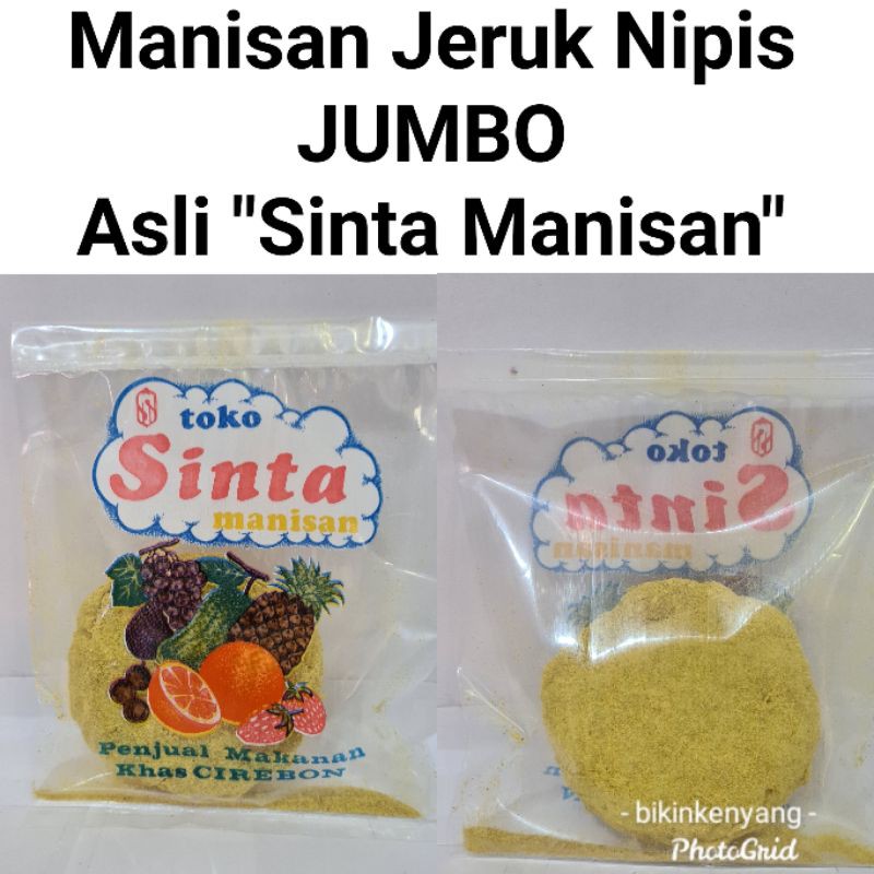

Manisan Jeruk Nipis Kayu Manis Jumbo Asli "Sinta Manisan" Khas Cirebon