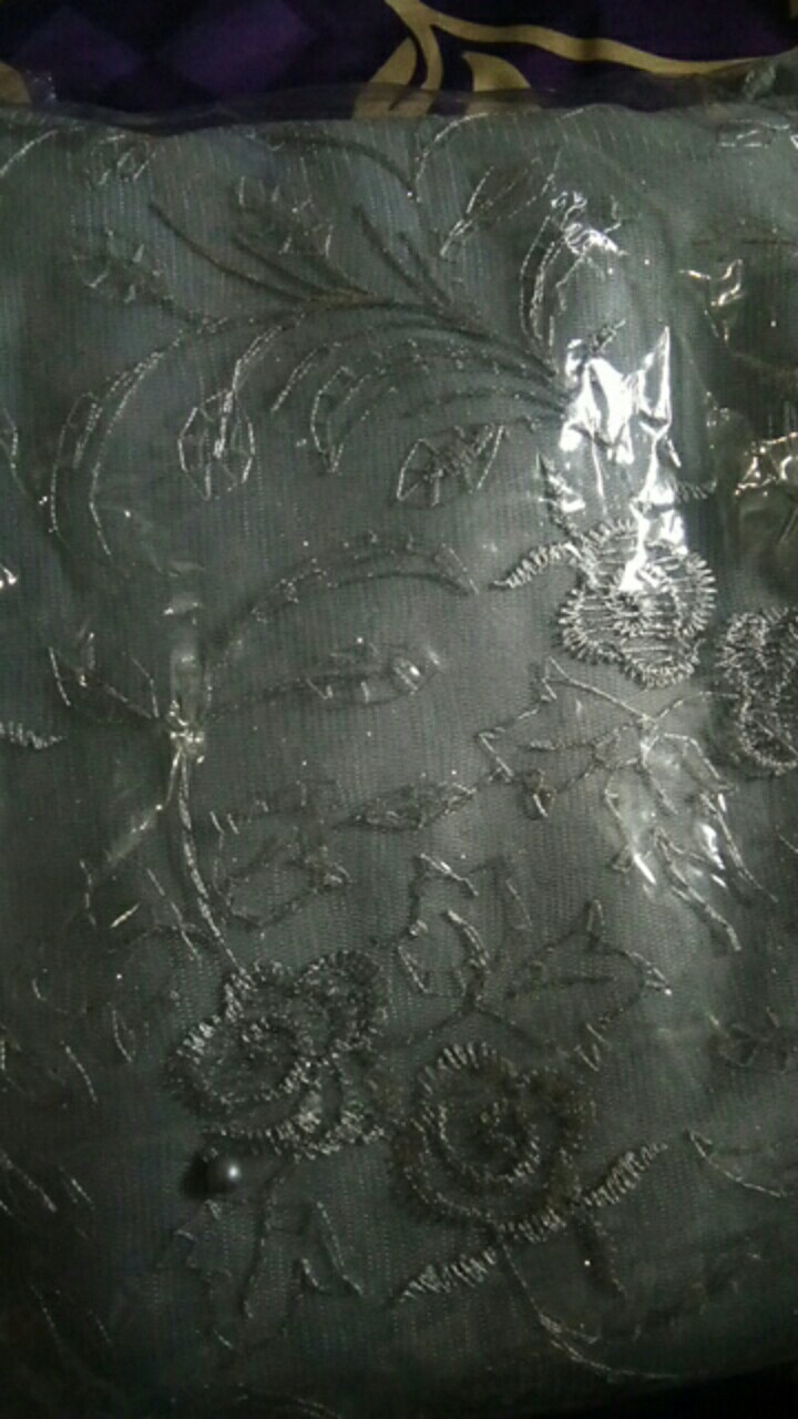 Lumbung Batik | Batik Couple Bruklat Tille Azura Mini Blouse Silver Free Selendang