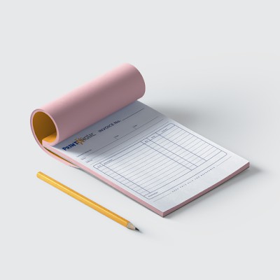 

cetak / bikin nota CUSTOM MADE size 1/2folio (20buku) NON NUMERIK
