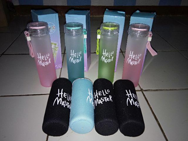 Hot Promo Botol Minum Hello Master + Free Sarung (480ml)