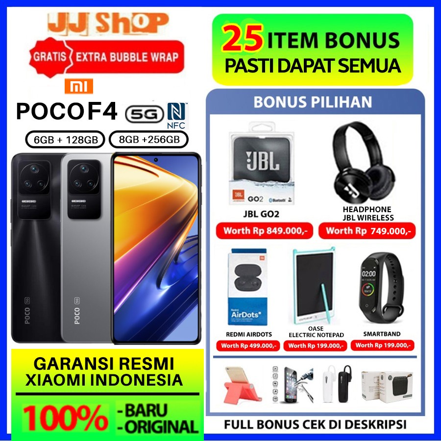 xiaomi poco f4 5g 8 256 gb ram 8gb rom 256gb   6 128 6gb 128gb garansi resmi