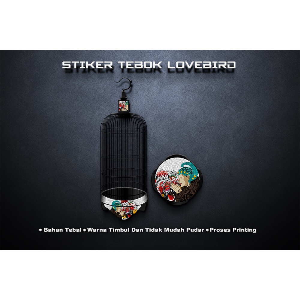 STIKER TEBOK LOVEBIRD MURAH RATU