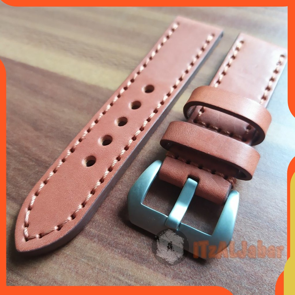 Tali jam tangan Kulit Asli Leather strap 20 mm 22 mm 24 mm