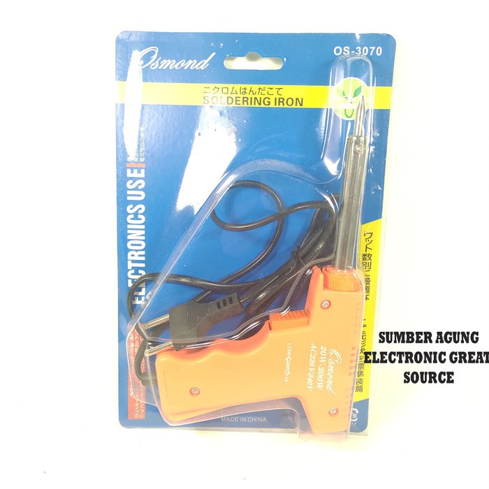 Osmond Solder Tembak Soldering Iron OS3070 Pemanas Tenol 20W - 200W