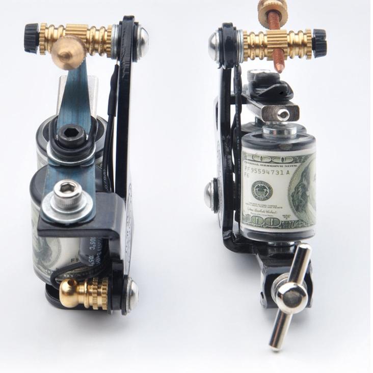 SALEE.. Profesional mesin coli Hitam Kumparan Mesin Tato Buatan Tangan Tato Shader Liner Hitam