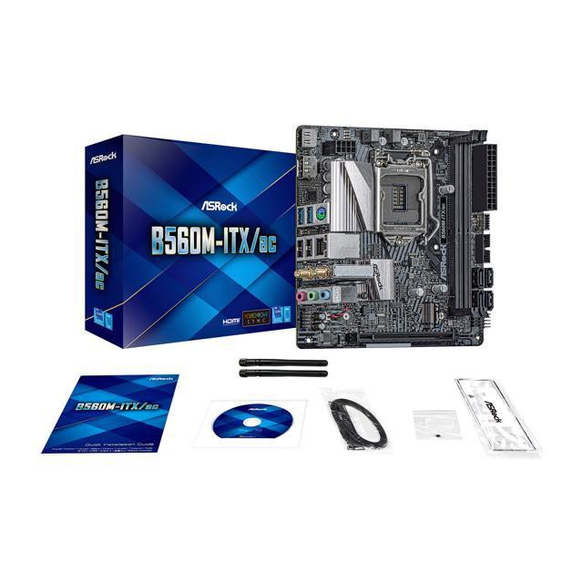 ASROCK MOTHERBOARD Intel Gen B560 mATX B560-ITX/AC