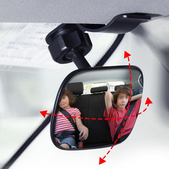 Kaca Cermin Tambahan Anak Bayi Sunvisor Tengah Dalam Blind Spot Mobil
