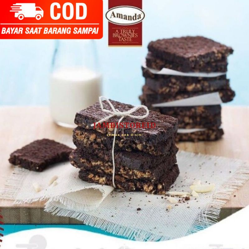 

(JAMBISTOREID) Kue Brownies Kering Broker Amanda Tahan Sebulan Bisa COD Oleh-Oleh Makanan Snack Panggang Krispy Crispy Jambi