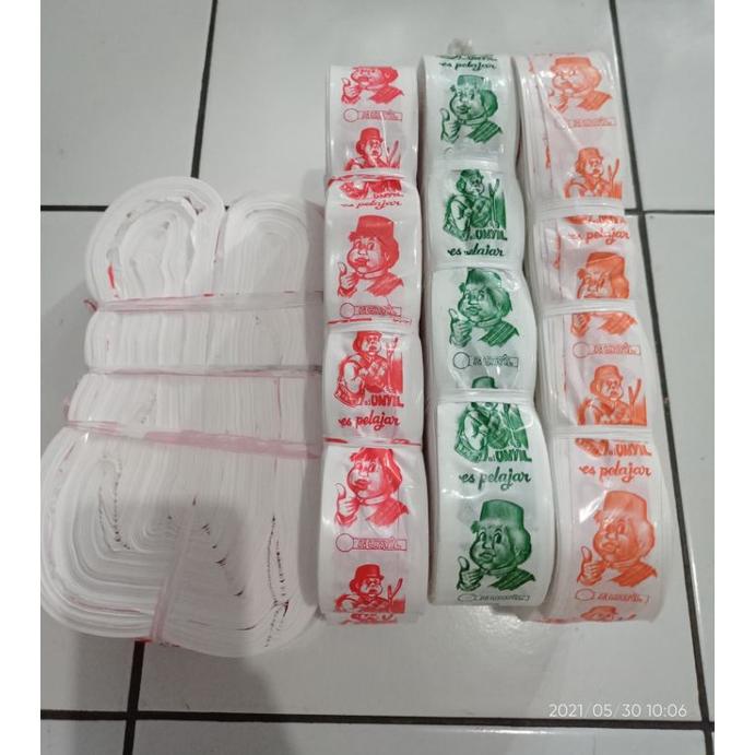 1 ROLL (KULEB 500 METER) PLASTIK ES UNYIL / PLASTIK ES POTONG/ PLASTIK ES LILIN / PLASTIK ES MAMBO T