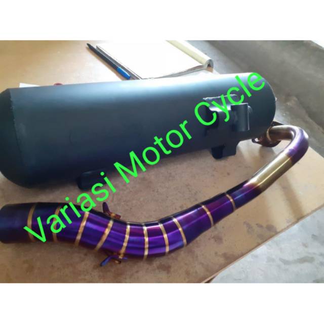 knalpot tsukigi vnd yamaha aerox leher 2tone / tsukigi aerox vnd pelangi