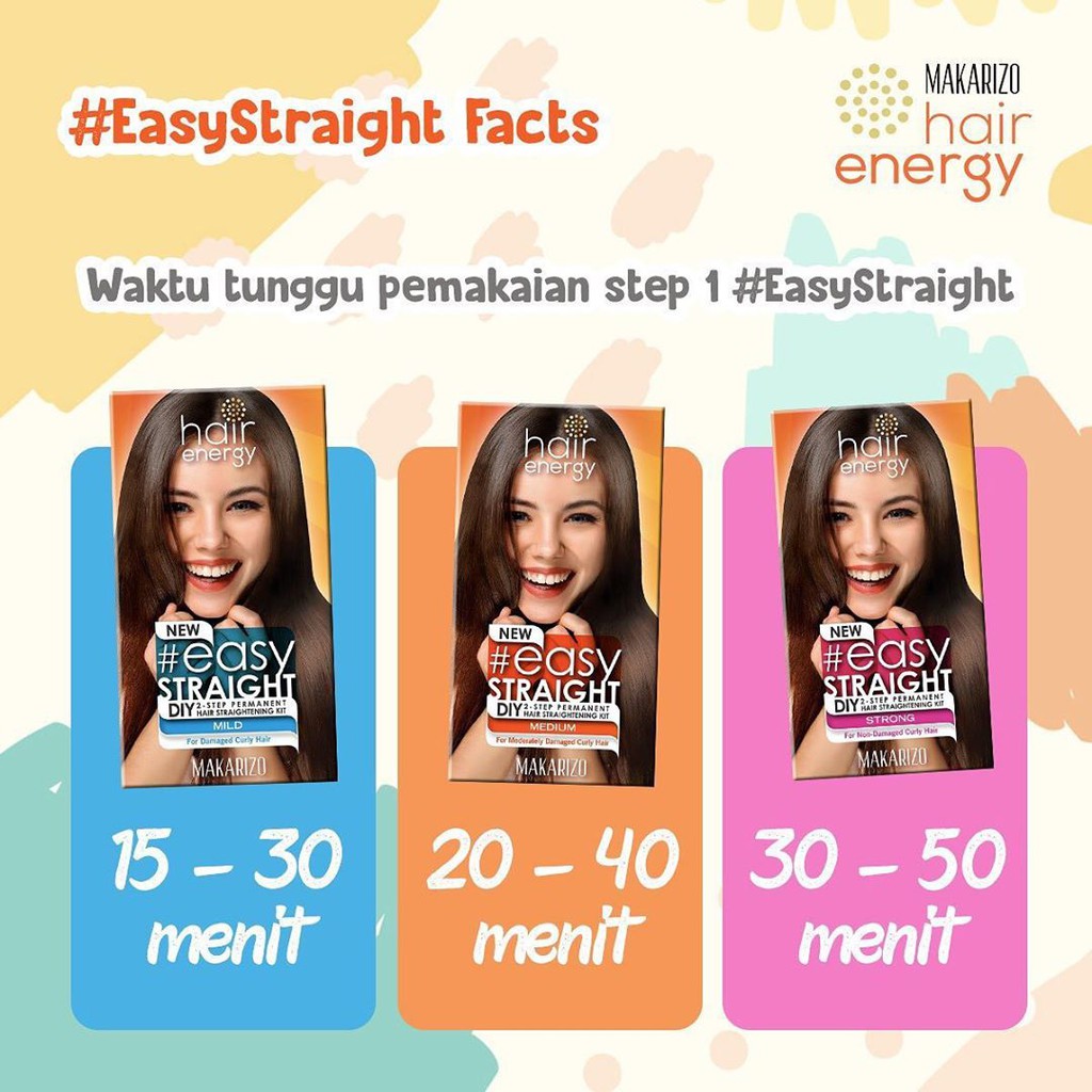 Makarizo Hair Energy Easy Straight Pelurus Rambut Instan Shopee Indonesia