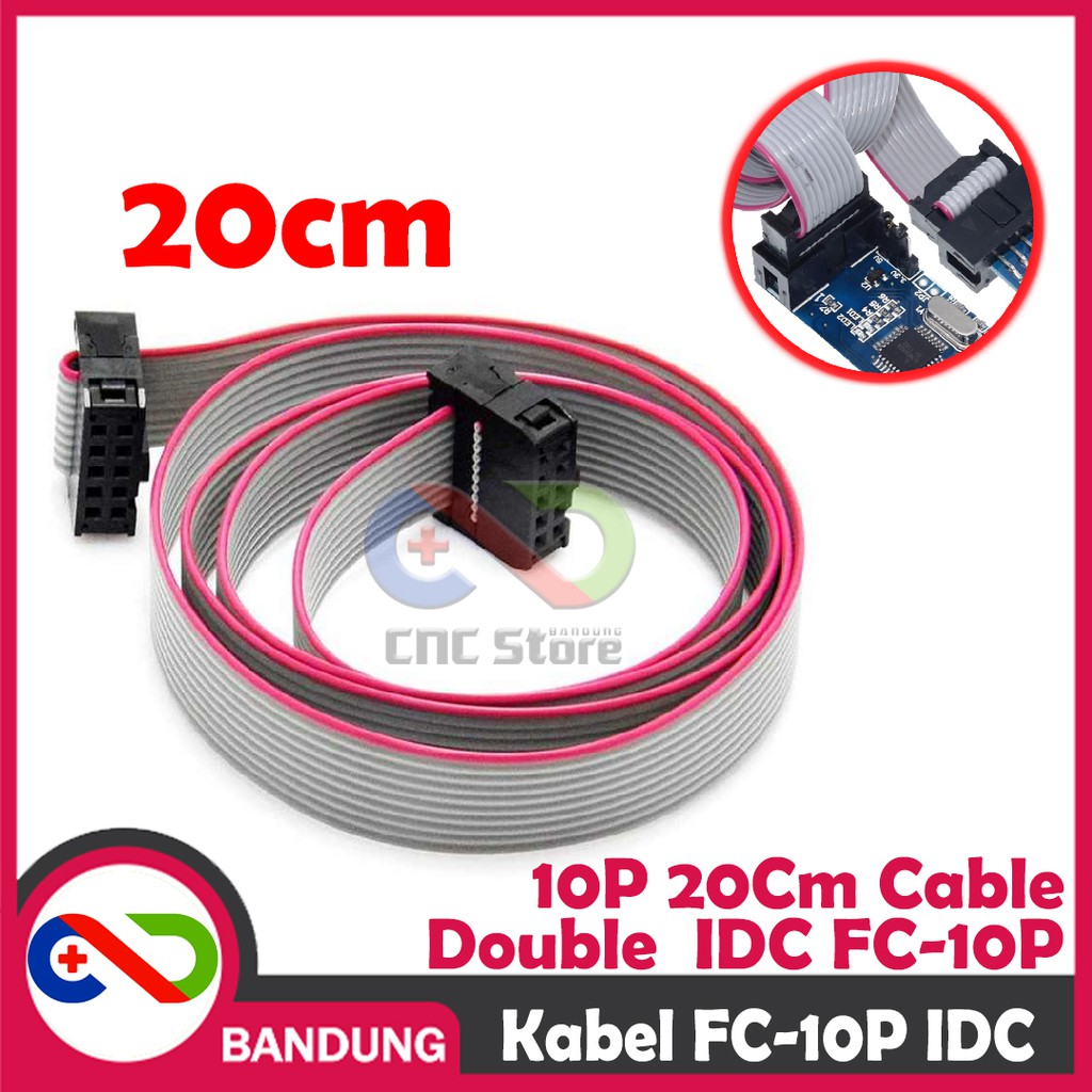 KABEL FC-10P JTAG IDC ISP DOUBLE HEAD FEMALE TO FEMALE 20CM ABU