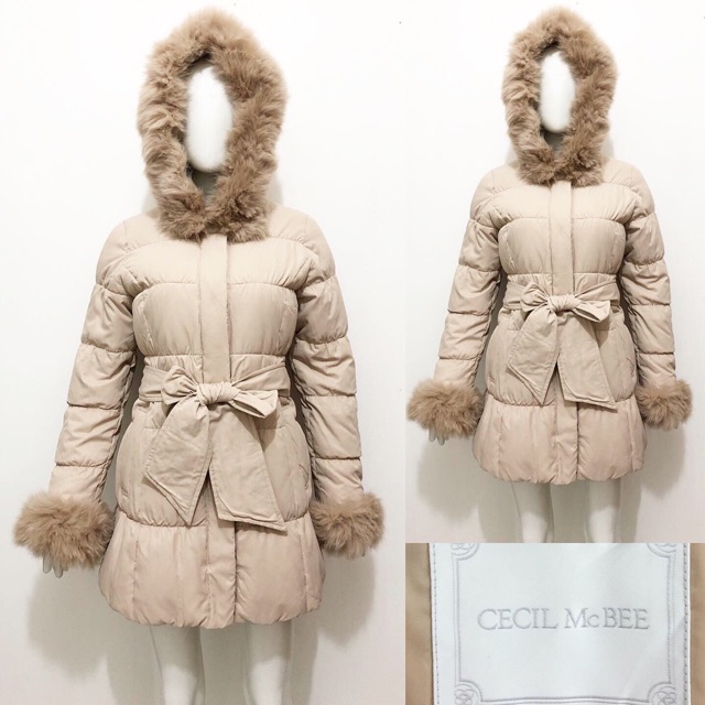 Cecil mcbee cream down winter coat / jacket (jaket bulu angsa)