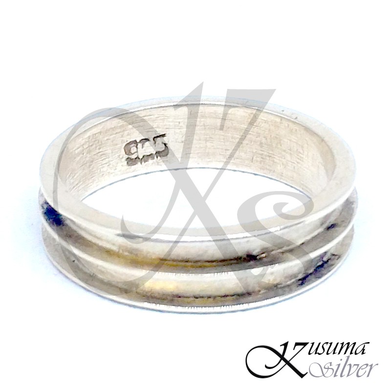 Cincin Ring Perak silver Bali Polos Tumpuk Cekung Asli 925 Pria Laki Wanita Custom elegan Keren