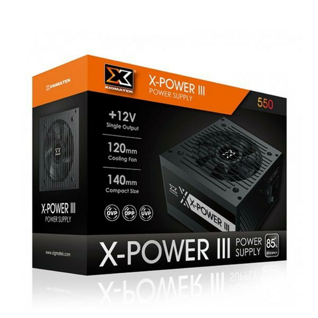 Xigmatek X-POWER III 550W -550 WATT 80+ Plus PSU