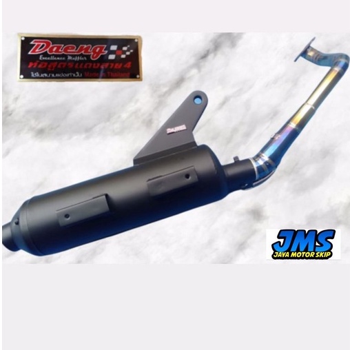 KNALPOT DAENG STANDAR BOBOK PIPA LASER / BEAT Fi/ SCOPY