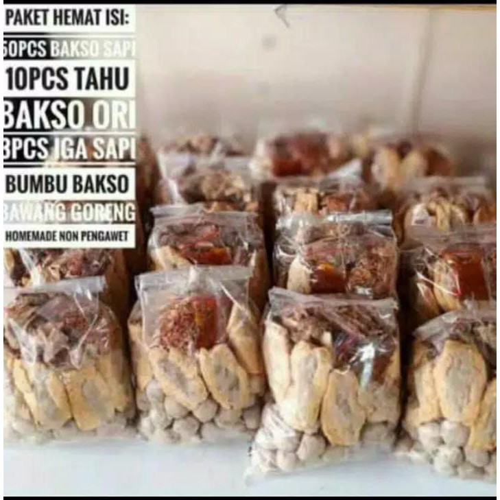 

PAKET BAKSO SAPI KOMPLIT HOME MADE