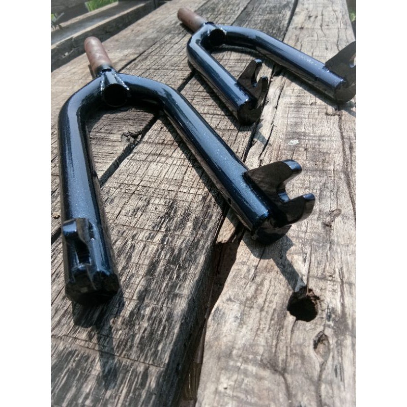 fork bmx street oversize  dark blue metalic color