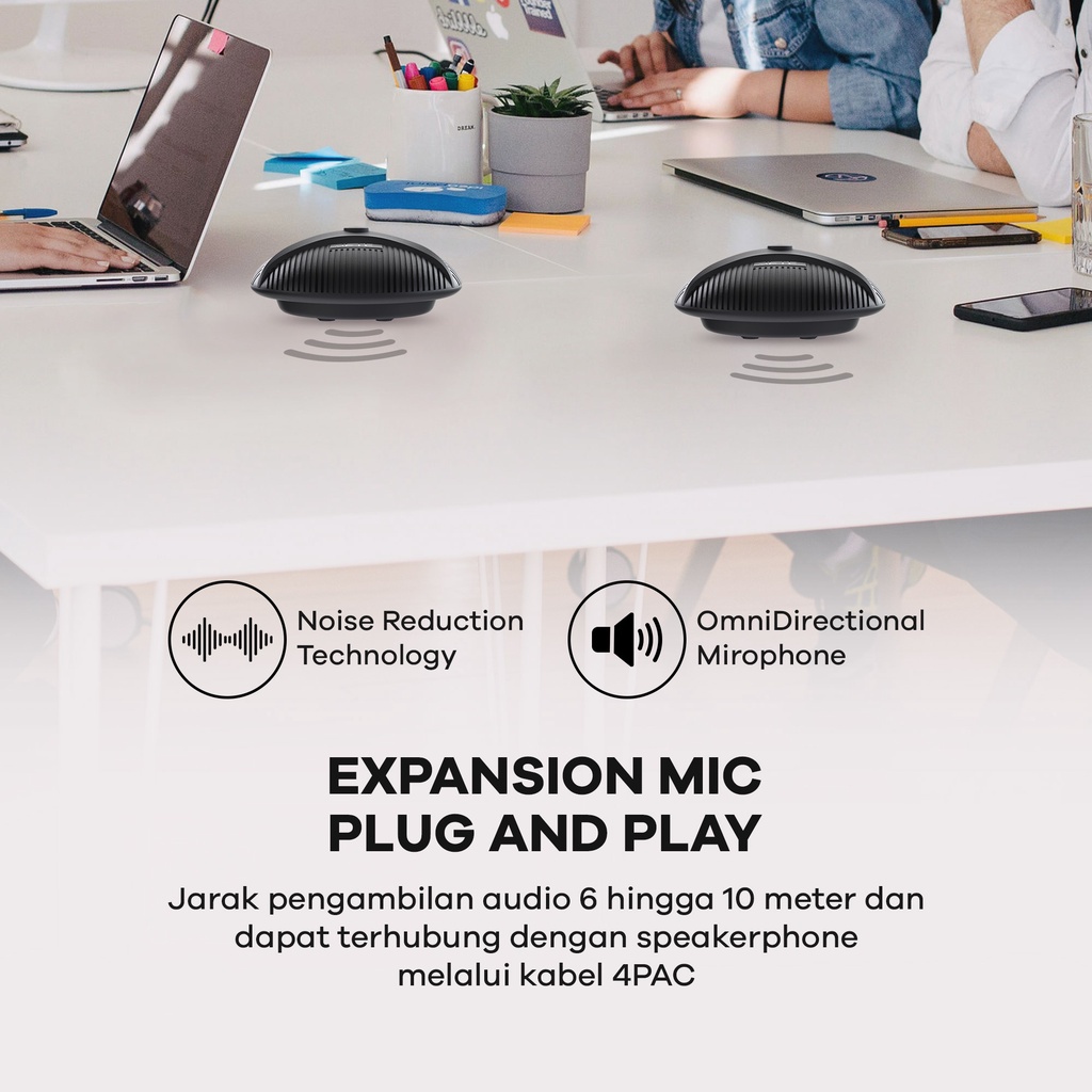 Webcam Video Conference JETE Group VC with 2 Expansion Mic - Garansi 2 Tahun