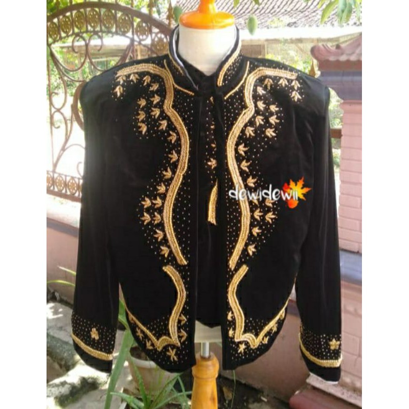 Beskap Bludru Pengantin Premium / Motif Payet Mewah