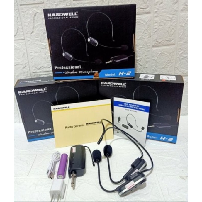 Wireless Microphone HARDWELL Tipe H2 (2 Headset )
