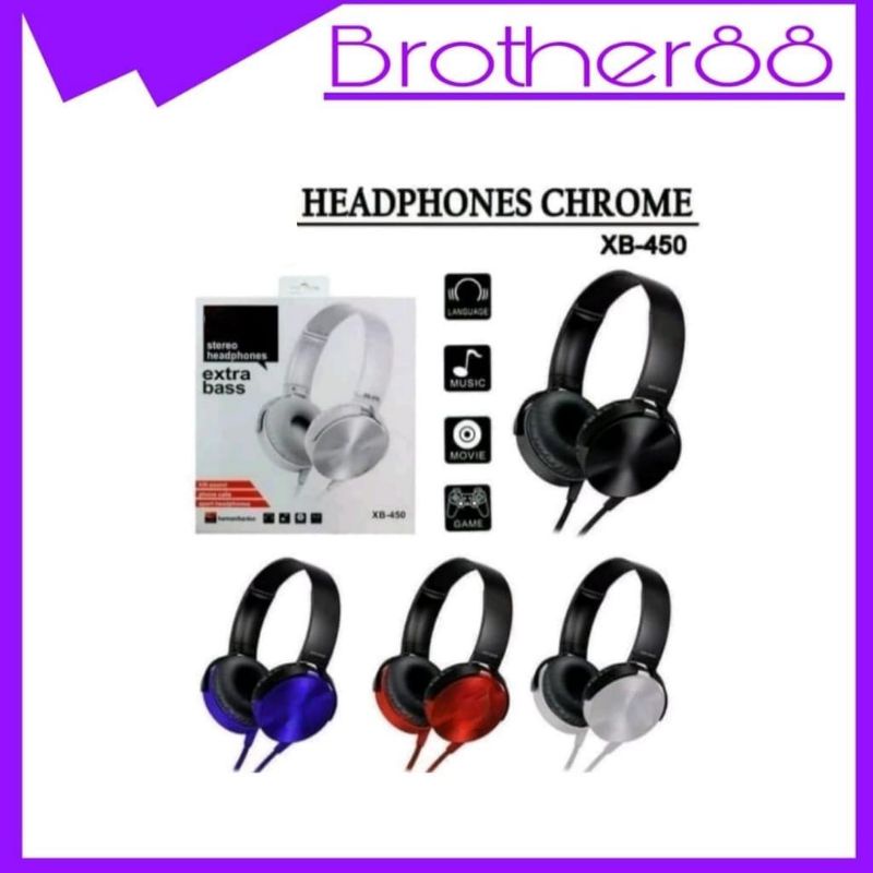 HEADSET HEADPHONE CABLE BANDO XB450 TERMURAH!!!